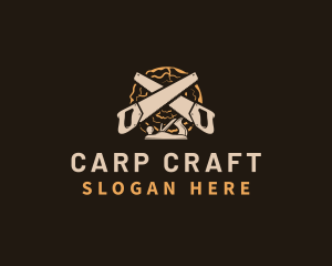 Saw Wood Crafting logo design