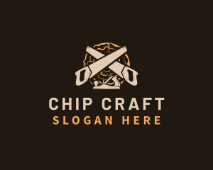 Saw Wood Crafting logo design