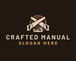 Saw Wood Crafting logo design