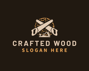 Saw Wood Crafting logo design