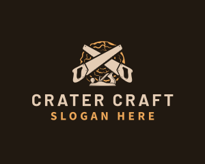 Saw Wood Crafting logo design