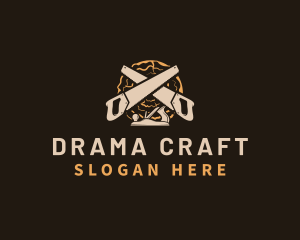 Saw Wood Crafting logo design