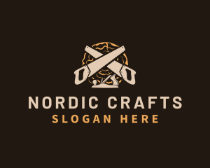 Saw Wood Crafting logo design