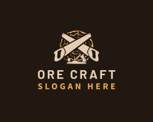 Saw Wood Crafting logo design