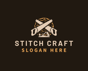 Saw Wood Crafting logo design