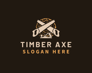 Saw Wood Crafting logo design