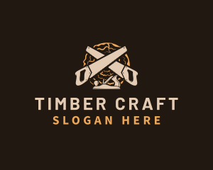 Saw Wood Crafting logo design