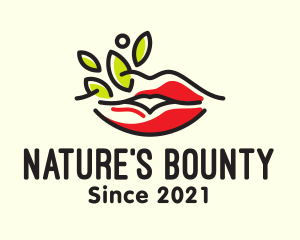 Natural Lips Cosmetology logo design