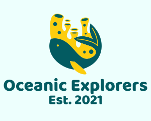 Marine Biology - Coral Reef Fish logo design