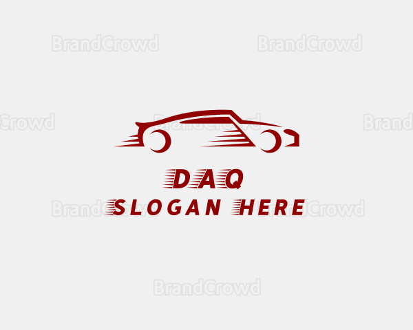 Fast Racing Sports Car Logo
