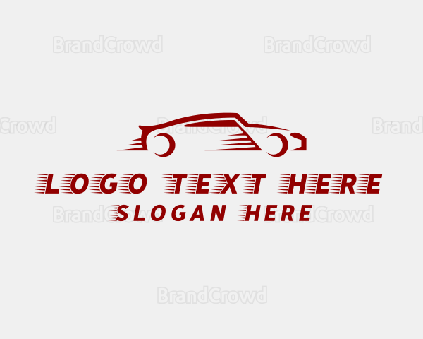 Fast Racing Sports Car Logo