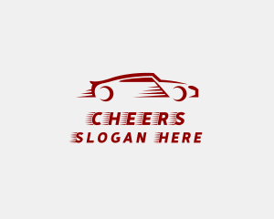 Fast Racing Sports Car Logo