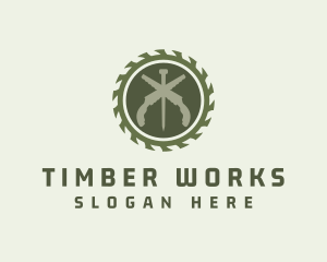 Lumber - Carpentry Lumber Woodcutting logo design