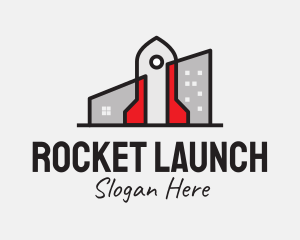 Rocket City Building logo design