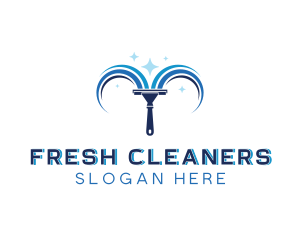 Squeegee Window Cleaner logo design