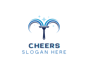 Squeegee Window Cleaner logo design