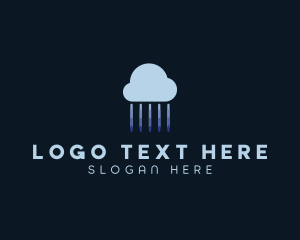 Tech Cloud Data Network logo design