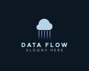 Tech Cloud Data Network logo design