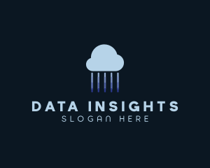 Tech Cloud Data Network logo design