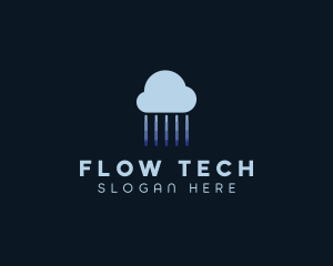 Tech Cloud Data Network logo design