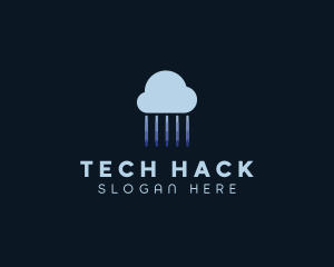 Tech Cloud Data Network logo design