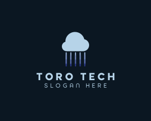 Tech Cloud Data Network logo design