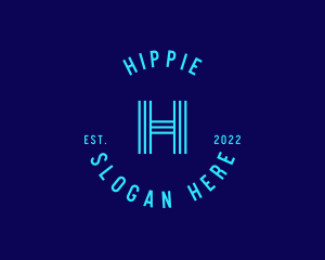 Hipster Clothing Business logo design