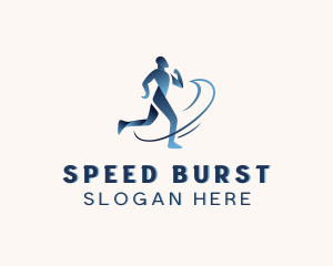 Sprinting - Jogger Athlete Marathon logo design