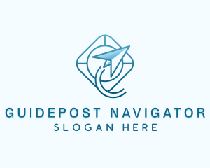 Plane Flight Navigation logo design