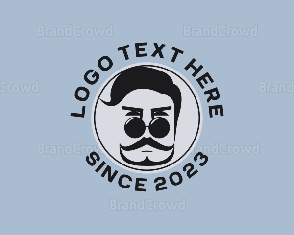 Hipster Fashion Man Logo