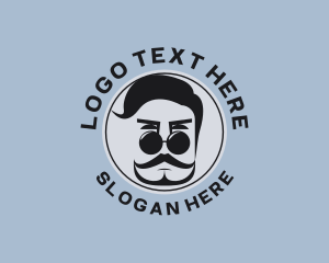 Hipster Fashion Man Logo