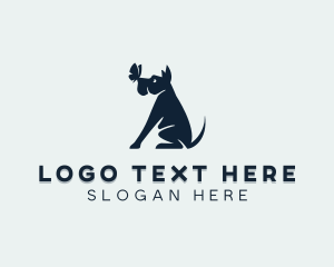 Canine - Canine Dog Butterfly logo design