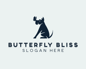 Butterfly - Canine Dog Butterfly logo design