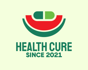 Medication - Watermelon Medical Pill logo design