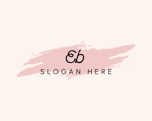 Shop - Cosmetic Makeup Watercolor logo design