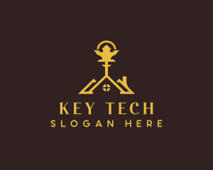 Real Estate Rental Key logo design