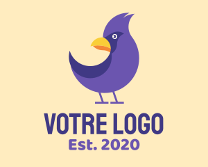 Violet - Violet Cartoon Bird logo design