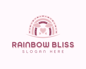 Boho Rainbow Postnatal logo design