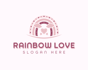 Boho Rainbow Postnatal logo design