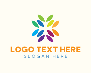 Colored - Colorful Leaves Nature logo design