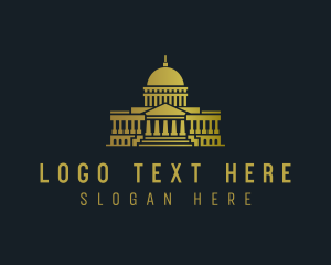 Parthenon - Federal Government Capitol Tower logo design