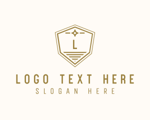 Lawyer - Luxurious Shield Law Firm logo design
