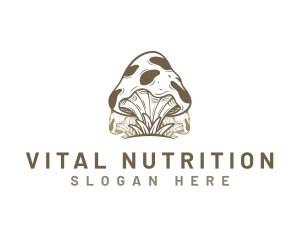 Mushroom Fungus Agriculture logo design