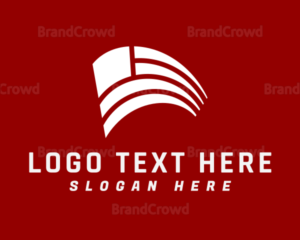 Modern American Flag Logo