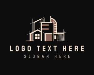 Construction - Urban House Property logo design