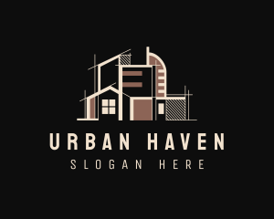 Urban House Property logo design