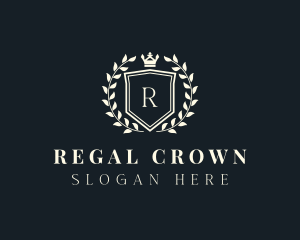 Royalty - Shield Wreath Royalty logo design
