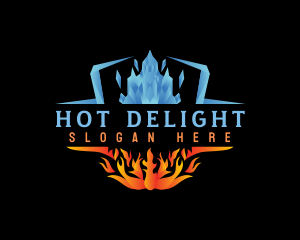 Ice Fire Element logo design