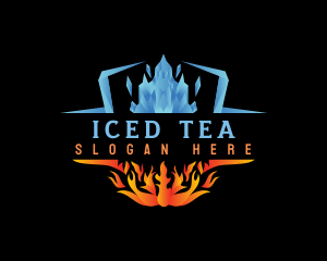 Ice Fire Element logo design