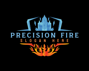 Ice Fire Element logo design